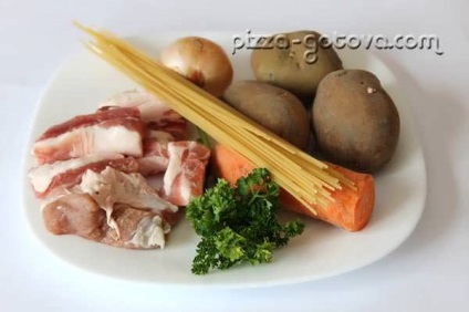 Supa de coacăze de porc - o rețetă cu o fotografie
