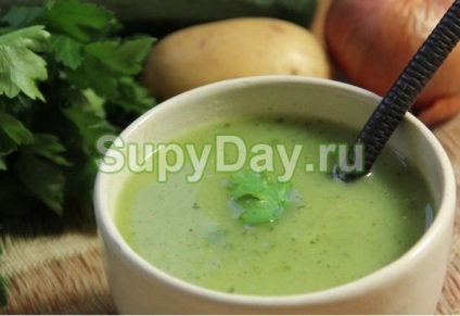 Soup pudră din dovlecei - o rețetă bogată și vegetariană cu fotografii și clipuri video