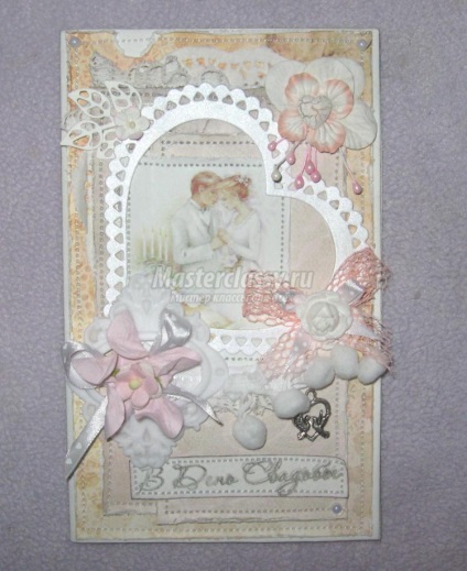 Cartea de nunta scrapbooking in stilul shebbie-chic