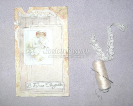 Cartea de nunta scrapbooking in stilul shebbie-chic