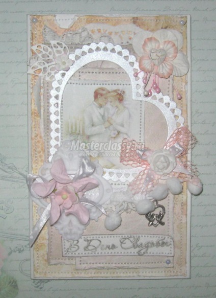 Cartea de nunta scrapbooking in stilul shebbie-chic