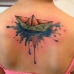 Tatuaje de origami (vulpe, macara si altele