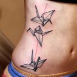 Tatuaje de origami (vulpe, macara si altele