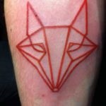 Tatuaje de origami (vulpe, macara si altele