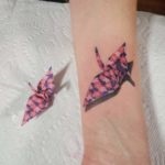 Tatuaje de origami (vulpe, macara si altele