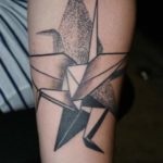 Tatuaje de origami (vulpe, macara si altele