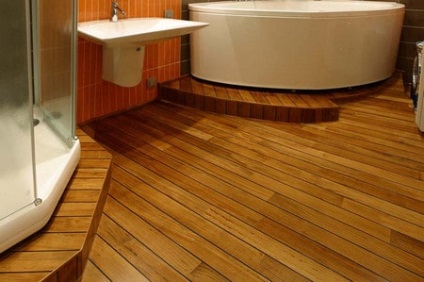 Tick ​​fürdőszoba padló előnyei és jellemzői a bevonat szerelvény illetékes
