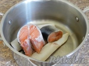 Salmon leves tartományok - előállítására lépésről lépésre fényképpel