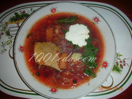 Borsch delicios fără prăjit - borsch din 1001 de mâncare