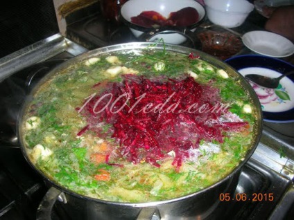 Borsch delicios fără prăjit - borsch din 1001 de mâncare