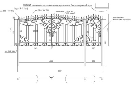 Porți cu mâinile proprii - desene, scheme, schițe, construcții