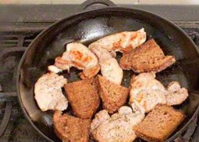 Ciorchine cu carne, pâine neagră și roșii - indiciu - rețete delicioase cu fotografii