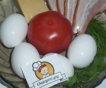 Ouă omlete cu carne și roșii - rețete simple