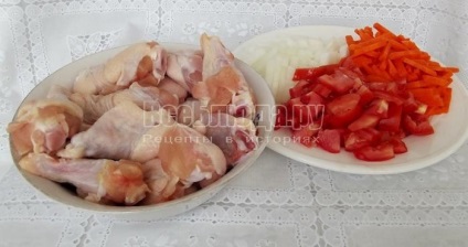 Sült csirke burgonyával, a recept lépésről lépésre fotók, minden étkezés