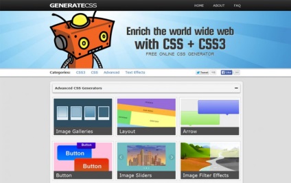 20 de generatoare Css3 care vor face viața mai ușoară pentru designer
