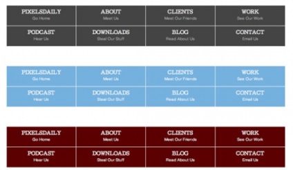 35 de meniuri de navigare excelente pentru jquery și css3