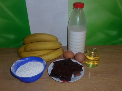 Palacsinta banán és csokoládé recept és fotó