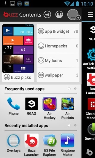 Buzz launcher for android - a választás szabadsága és a különböző design! Alkalmazás - droidtune -