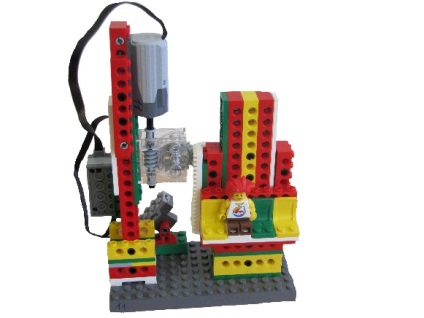 Scopul proiectului este de a crea un model de funcționare a parcului de distracții pe baza designerului lego wedo