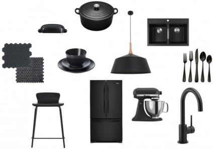 Bucătărie alb-negru 40 de idei de design minimalist
