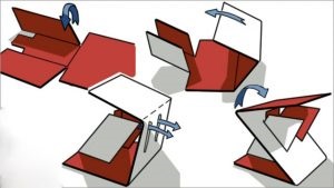Noi facem origami mobilier în conformitate cu schema, clase de master foto și video