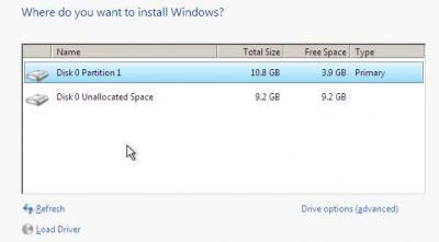 Double de încărcare Windows Vista și XP (Windows Vista instalat primul)