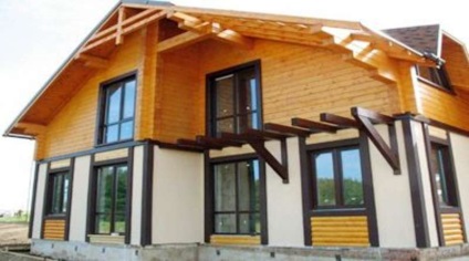 Etape și nuanțe ale construcției unei case combinate din lemn și piatră