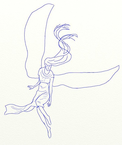 Cum să desenezi un înger anime în etape și în creion - cum să desenezi o  fată