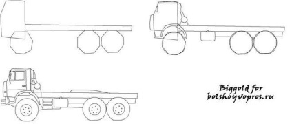 Cum să atragă kamaz în creion pas cu pas acsavto