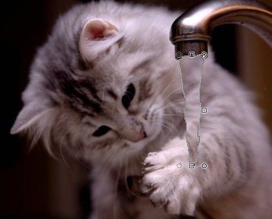Cum de a desena un curent de apă de la un robinet