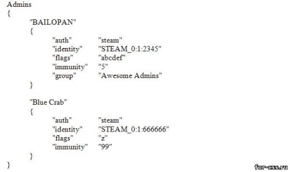 Hogyan készíts magadnak egy adminisztrátort a sourcemod-ban - a kiszolgálóhoz tartozó összes cikk - a clan virtual_5 webhely a css v34-ben és