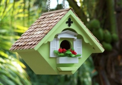 Hogyan készítsünk egy birdhouse-t a saját kezünkkel