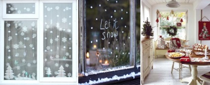 Cum de a decora ferestrele pentru noul an, idei de magazine, clase de master, sfaturi