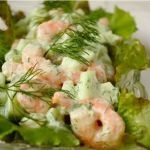 A klasszikus recept a rák saláta fotók