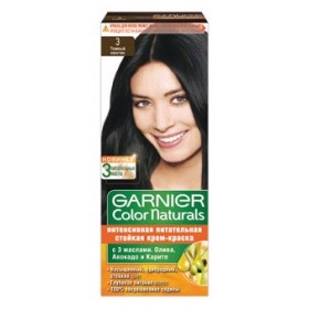 hajfesték Garnier color naturals (3 sötétbarna árnyalat), a legjobb hajfesték