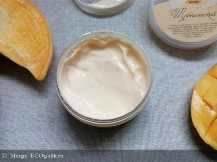 Body Cream iaurt tropical din ciocolată - revizuirea eco-blocant margo