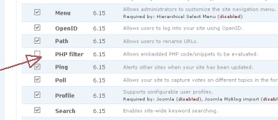 În cazul în care introduceți codul de fragmente prezentate pe acest site, drupal în întrebări și răspunsuri