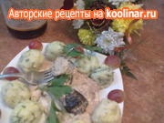 Piept de pui cu garnitură de cartofi de sos de flori))) rețetă pas cu pas cu fotografii