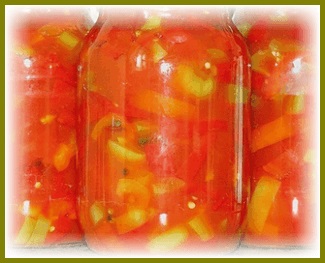 Lecho de tomate și piper dulce pentru iarnă