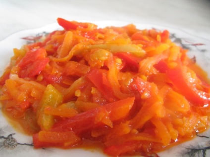 Lecho de tomate și piper pentru iarna cea mai simplă rețetă cu o fotografie