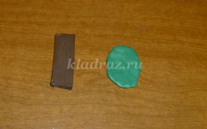 Colectarea padurilor din plasticina pentru copiii de 5-7 ani