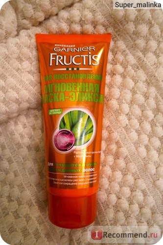 Mască pentru păr fructis sos restaurare masca instant-elixir - 