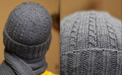 Pălărie pentru bărbați cu ace de tricotat cu un rever - 6 modele cu descriere și mk