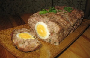 Meatloaf cu ouă în cuptor