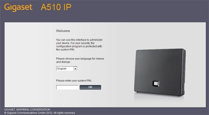 Configurarea ip-telefonului gigaset a510 ip