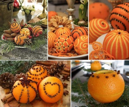 Karácsonyi díszek a kezeddel (narancs karácsonyi díszek) Karácsonyi díszek saját kezűleg