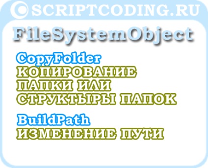 Object file systemobject method copyfolder și buildpath - cum să copiați dosarul