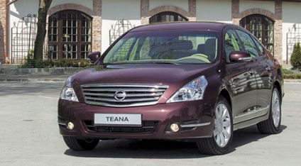 Revizuirea nissan teana j32, noul Nissan Tiana 2013, dimensiunile corpului teana, trunchiul interior,