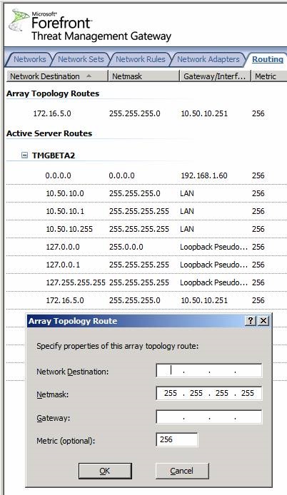 Áttekintés az új funkciók a TMG beta 2 (4. rész)