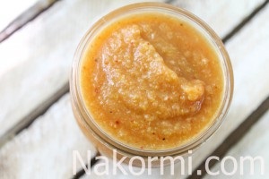 Hot Sauce cukkini és a paradicsom a téli recept egy fotó